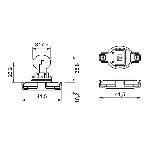 Bec, lampa ceata spate BOSCH 1 987 302 266