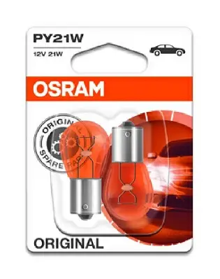 Bec lampa frana OSRAM Original PY21W 12V 7507-02B