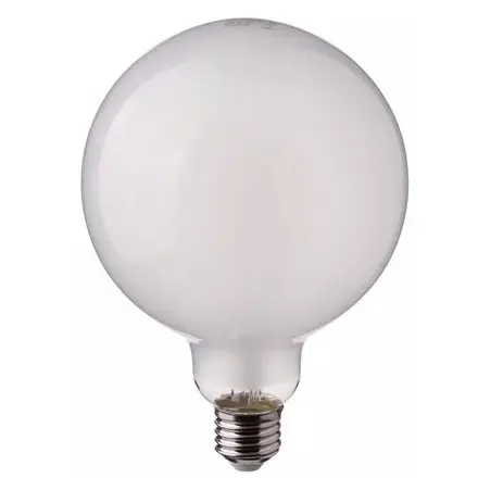 Bec LED G125 E27 7W cu filament 6400K alb rece sticla mata V-TAC SKU-7190