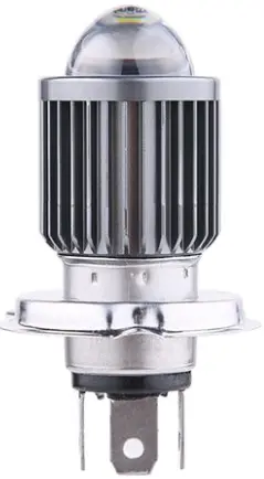 Bec LED H4 MOTO cu RADIATOR si doua faze 5730 led SMD putere 140W temperatura 6000K 12000 lumeni