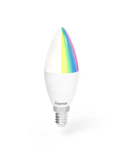 Bec LED Hama 176599, E14, 5.5W, RGBW, WiFi, Dimabil