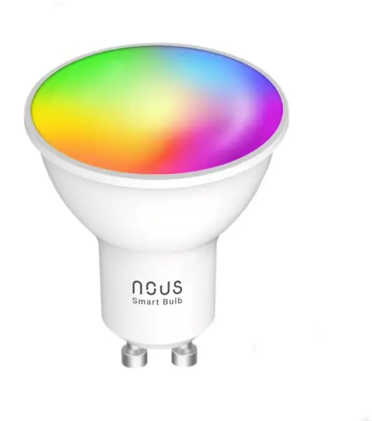 bec led rgb smart nous p8, gu10, control din aplicatie