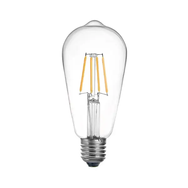 Bec LED ST64 4W 3000K E27 transparent 6.4x6.4x14.7 cm
