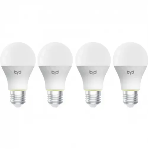 Bec LED Yeelight W4 Lite YLQDP-0012, Wi-Fi, E27, 9W, 2700K - 6500K, 806lm, 4 bucati