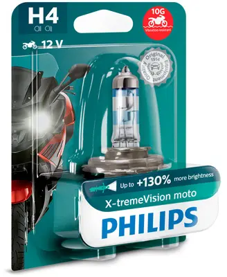 Bec Moto H4 X-Treme Vision 12V 60 55W (Blister) Philips