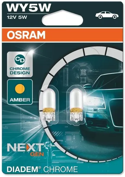 Becuri auto Osram - WY5W, 2827DC, Diadem Chrome