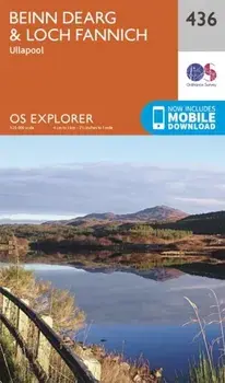 Beinn Dearg and Loch Fannich. September 2015 ed, Sheet Map/Ordnance Survey
