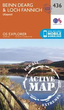 Beinn Dearg and Loch Fannich. September 2015 ed, Sheet Map/Ordnance Survey