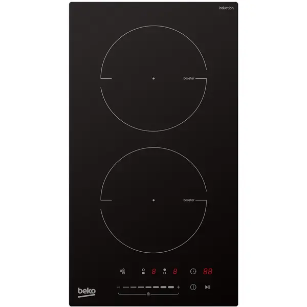 Beko Beko HDI32400TO Hob, Induction, Width 28.8cm, 2 cooking zones, Touch control, Black