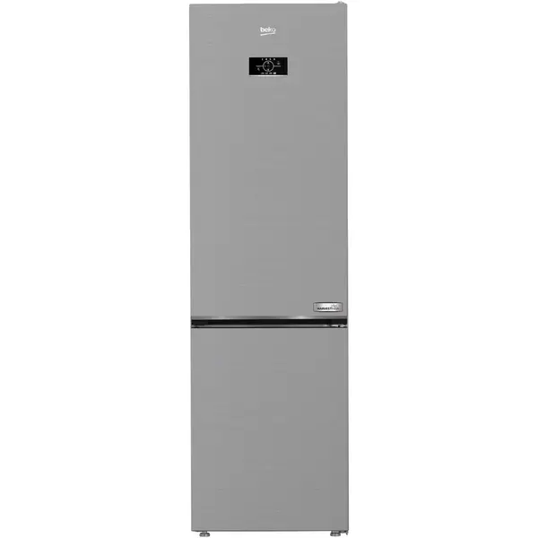 Beko Combina frigorifica Beko B3RCNA404HXB, 355L, Clasa E, H 203 cm, Metal Look