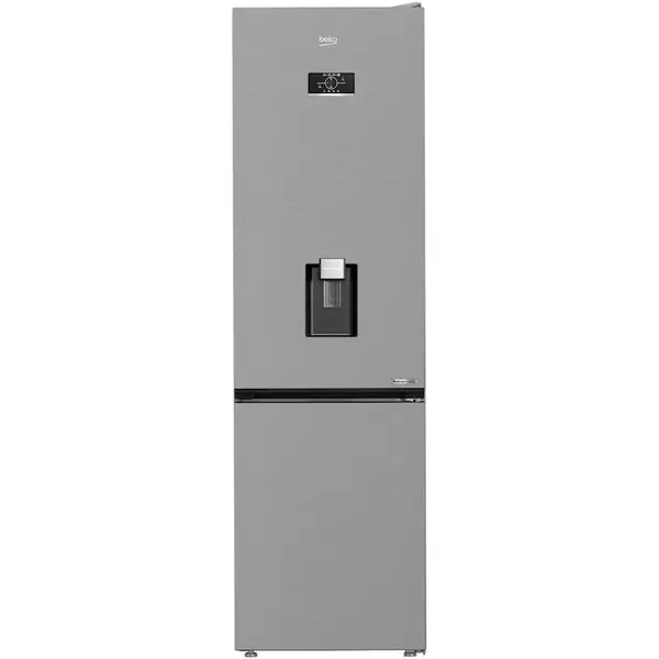 Beko Combina frigorifica Beko B5RCNA405HDXB, Capacitate 355 l, No Frost, HarvestFresh, AeroFlow, Fast Freeze, Clasa D, 203.5 cm, Inox