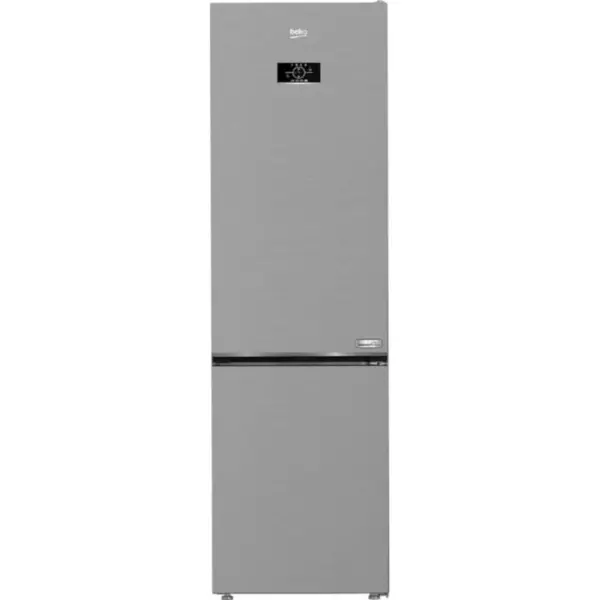 Beko Combina frigorifica BEKO B5RCNA406HXB3, 355 l, Clasa C, AeroFLow, HarvestFresh, Compresor Inverter, H 203.5 cm, Argintiu