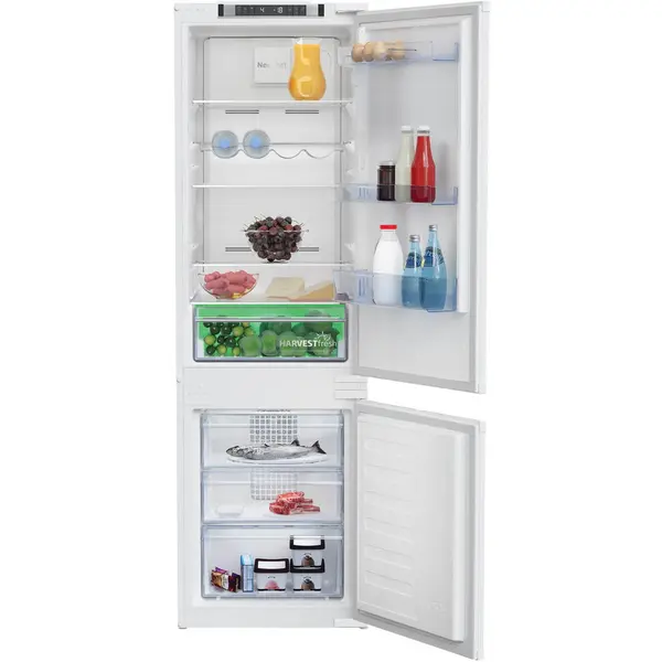 Beko Combina frigorifica incorporabila Beko BCNA275E41SN, 254L, Clasa E, H 177.5 cm, Alb