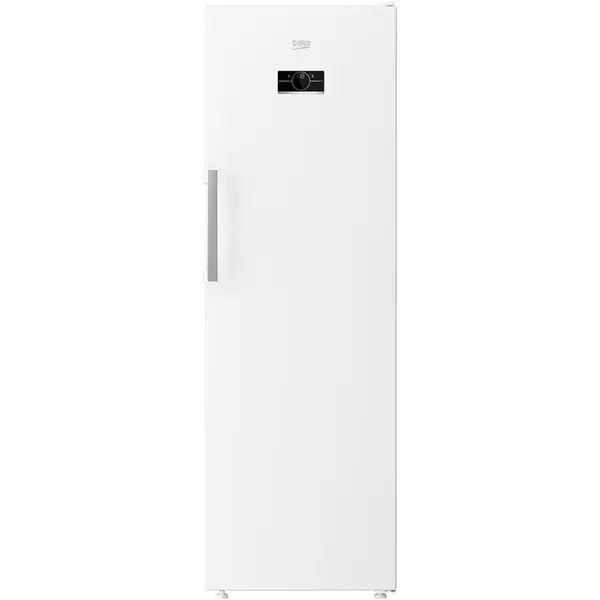 Beko Congelator Beko B5RFNE314W, 286 l, 8 sertare, Clasa E, No Frost, Compresor ProSmart Inverter, Compartiment MaxStore, Usi reversibile, Rafturi usa, H 186,5 cm, Alb
