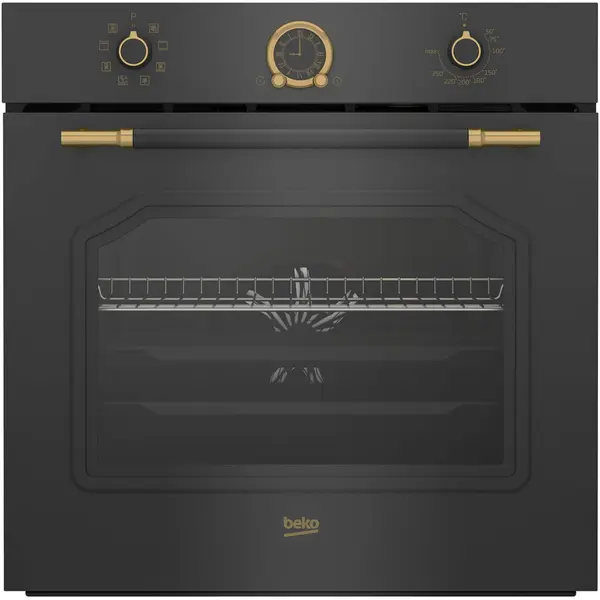 Beko Cuptor incorporabil Beko RBIM19200AD, Electric, 72 l, 3D Cooking, Grill, Defrost, Fan Assisted cooking, Antracit
