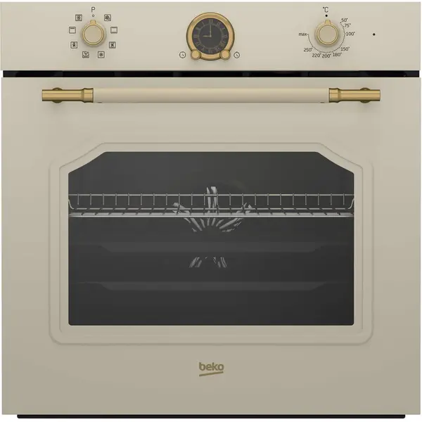 Beko Cuptor incorporabil Beko RBIM19200CD, Electric, 72 l, 3D Cooking, AeroPerfect, Grill,Defrost, Timer, Fan Assisted cooking, Clasa A, Crem