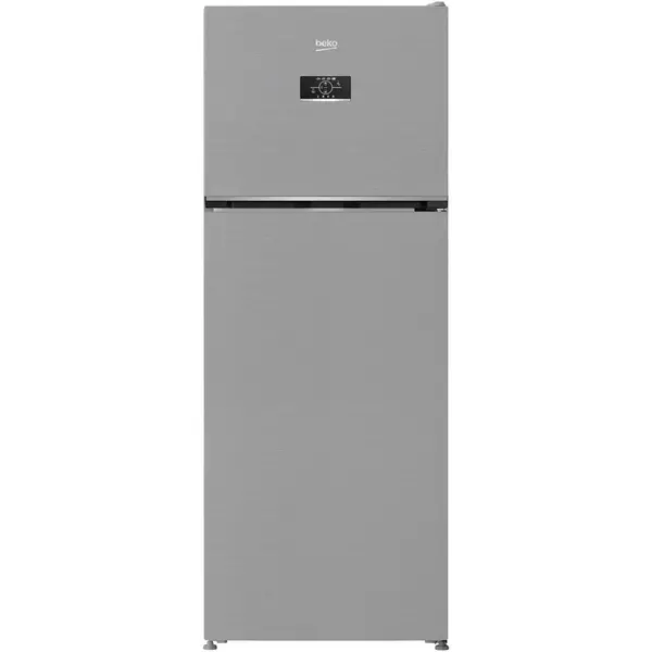 Beko Frigider cu doua usi Beko B3RDNE504HXB, 477L, Clasa E, H 186,5 cm, Metal Look