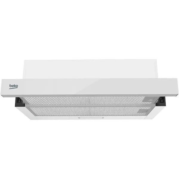 Beko Hota incorporabila telescopica Beko HNT63322WH, Putere de absorbtie 320 mc/h, 59.8 cm, Alb