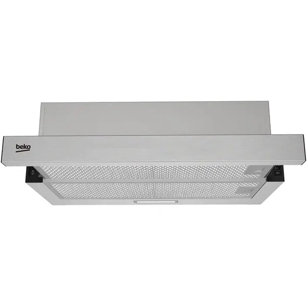 Beko Hota telescopica incorporabila Beko, 65W, cap abs 320 mc/h, 3 trepte de putere, filtre metalice lavabile, filtre carbon, iluminare LED, Inox