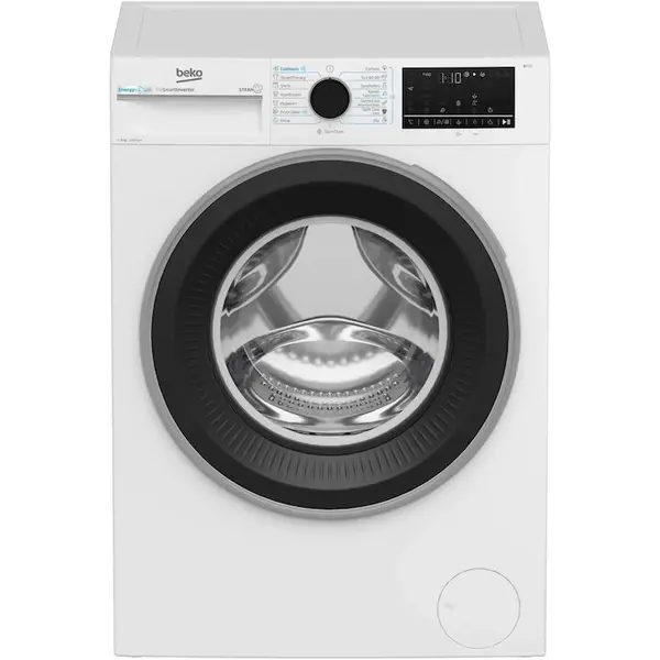 Beko Masina de spalat rufe Beko B3WFU49415WBES, 9 kg, Clasa A, 1400 RPM, SteamCure, Iron Fast, Alb