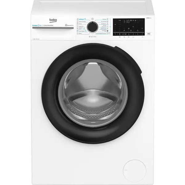 Beko Masina de spalat rufe Beko BM5WFSU69415W, Clasa A, 9 kg, 1400 RPM, 15 programe, Instant Opening, HomeWhiz, Alb