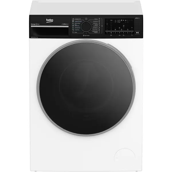 Beko Masina de spalat rufe cu uscator Beko B7DFT68442WBPB ES, Clasa D, EnergySpin, 8/5 kg, 1400rpm, HomeWhiz, Alb
