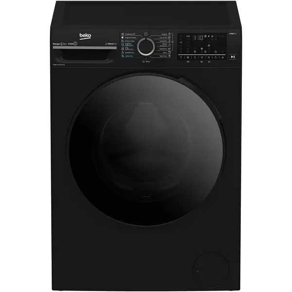 Beko Masina de spalat rufe cu uscator Beko BM5DFT49442PB, Clasa D, SteamCure, 9/6 kg, 1400 rpm, Negru