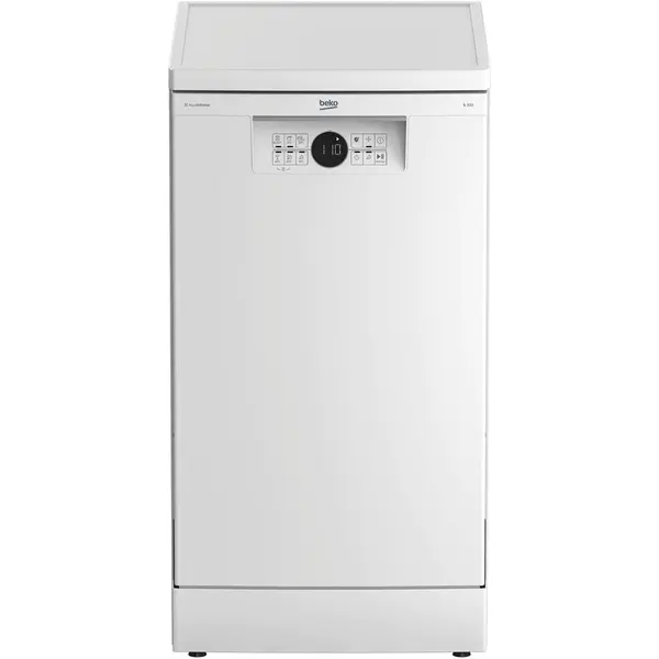 Beko Masina de spalat vase Beko BDFS26020WQ 10 seturi, 6 programe, Motor ProSmart Inverter, AquaIntense®, Hygiene Intense, Fast+™, Program Mini 30 minute, Clasa E , 45 cm, Alb