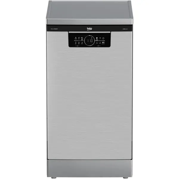 Beko Masina de spalat vase Beko BDFS26046XQ, 10 seturi, 6 programe, Motor ProSmart Inverter, Clasa C, TimeDelay, AquaIntense, 45 cm, Inox