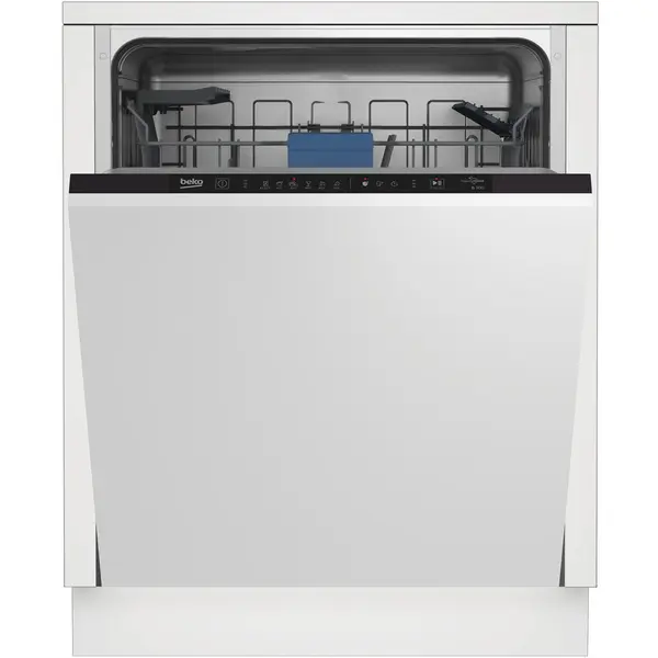 Beko Masina de spalat vase incorporabila Beko BDIN16435, 14 seturi, 6 programe, HygieneIntense, AutoDoor Opening, Clean&Shine, Clasa D, 60 cm, Alb