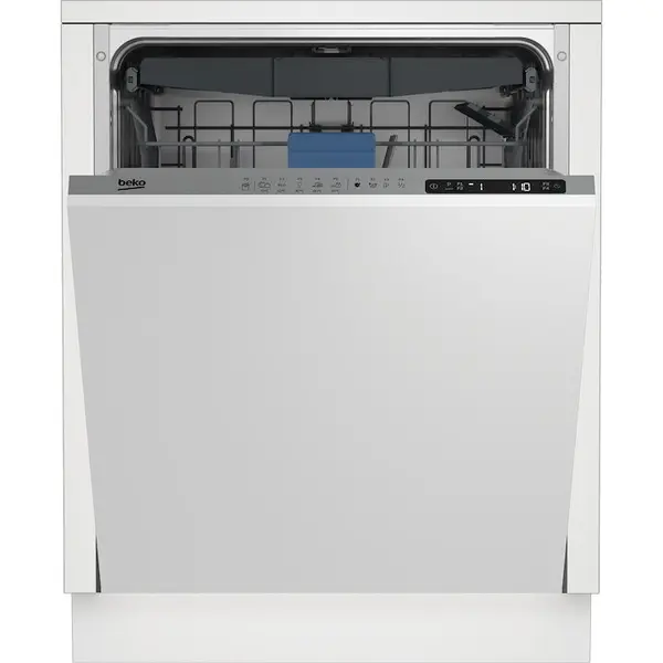 Beko Masina de spalat vase incorporabila BEKO BDIN25323, 15 seturi, 5 programe, 60 cm, Clasa D, alb