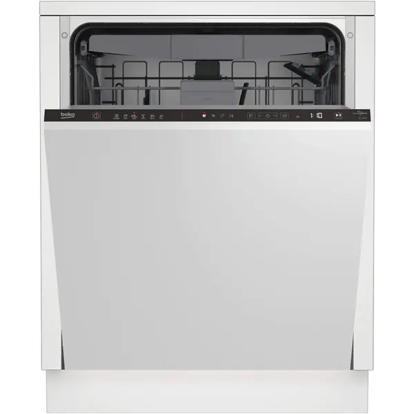 Beko Masina de spalat vase incorporabila Beko BDIN36535, 15 seturi, 6 programe, HygieneIntense, SteamGloss, AquaIntense, Motor ProSmart Inverter, AutoDoor Opening, Touch Button, Cutlery Tray, Clasa C, 60 cm