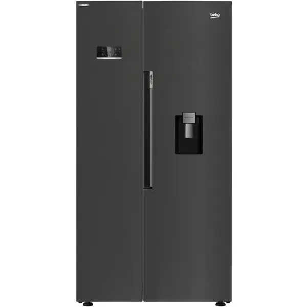 Beko Side by Side Beko GN163241DXBRN, 576L, Clasa E, H 179 cm, Dark Inox
