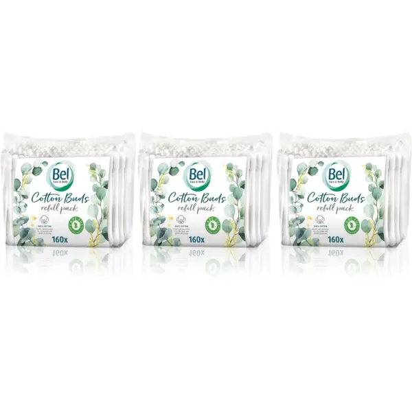 Bel Face & Body Cotton Buds bețișoare din bumbac ambalaj economic 3x160 buc