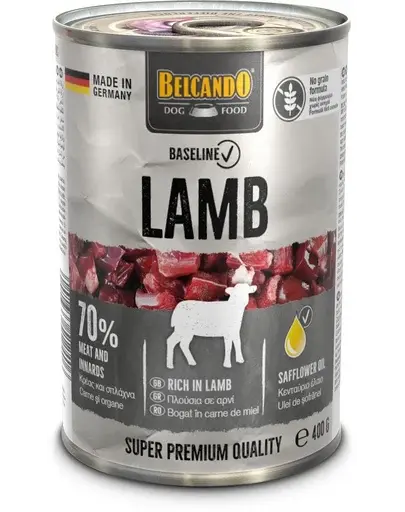 BELCANDO Baseline conserva hrana umeda caini, cu miel 400g