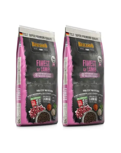 BELCANDO Finest Grain Free hrana uscata cu miel pentru caini, talie XS-M 25 kg (2 x 12.5 kg)