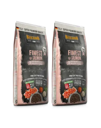 BELCANDO Finest Grain Free Salmon hrana uscata cu somon pentru caini, talie XS-M 25 kg (2 x 12.5 kg)