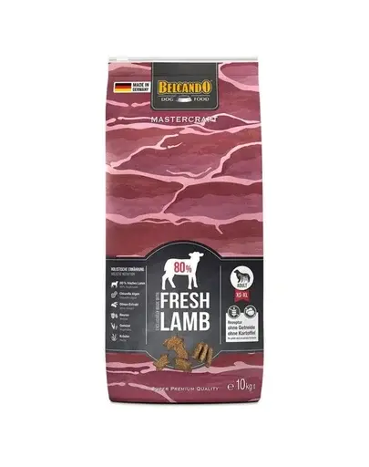 BELCANDO Mastercraft Fresh lamb Hrana uscata pentru caini adulti activi, cu miel 10 kg