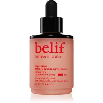 belif Super Drops Retinol & Peptide Barrier Serum tonifiere intensiv ser cu peptide