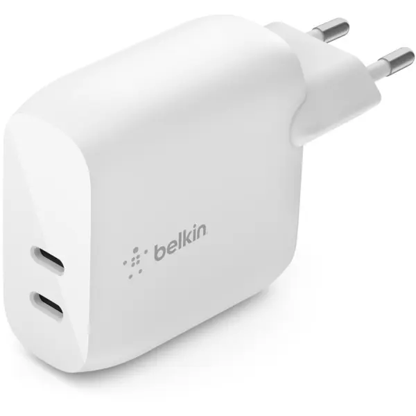 Belkin Belkin Dual USB-C PD Wall Charger 40W (2x20W) - White