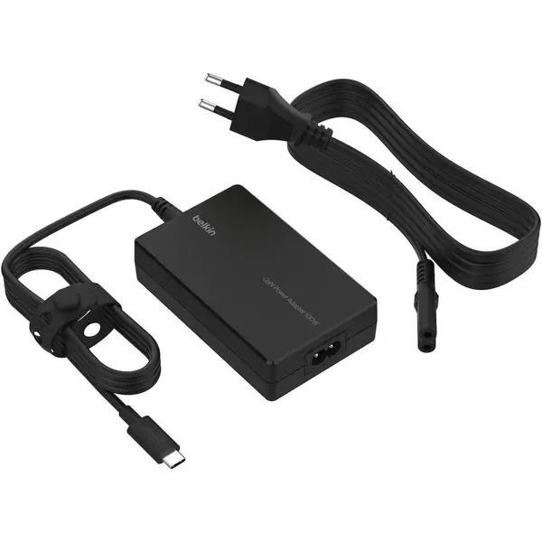 Belkin Incarcator laptop Belkin INC016VFBK, Universal, cu Cablu de Alimentare Detasabil, 100W