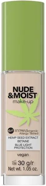 Bell HYPOAllergenic Fond de ten hidratant Nude & Moist, 01, 30 g