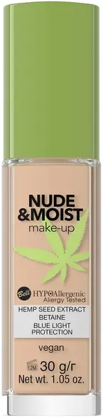 Bell HYPOAllergenic Fond de ten hidratant Nude & Moist, 03, 30 g