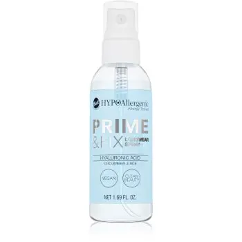 Bell HYPOallergenic Hydrating bază de machiaj și spray fixator 2 în 1 cu acid hialuronic