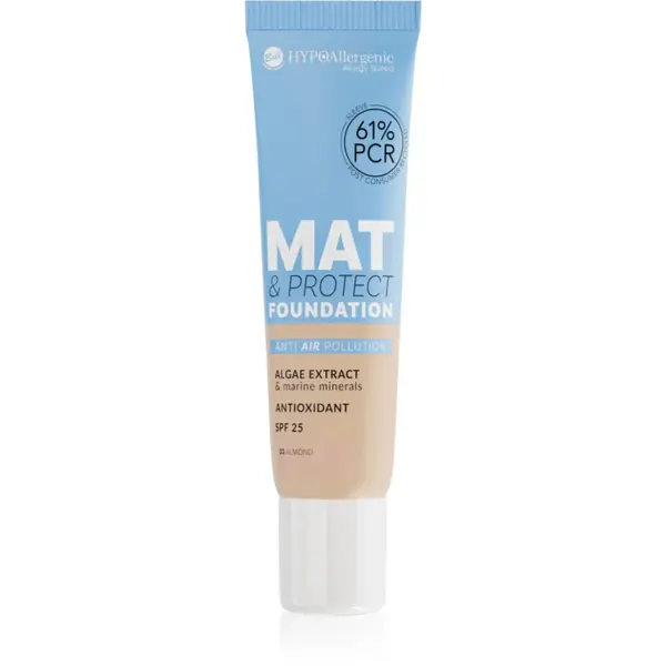 Bell HYPOallergenic Mat & Protect machiaj matifiant de lungă durată SPF 25 culoare 03 Almond 30 g