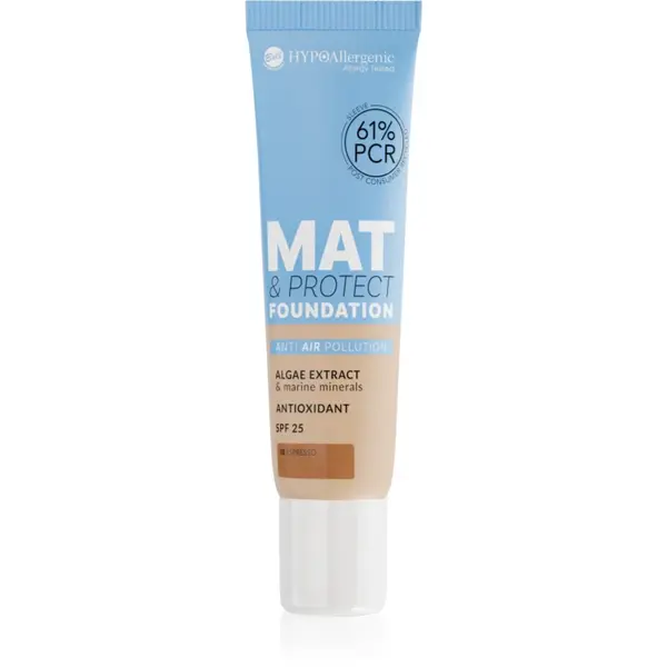 Bell HYPOallergenic Mat & Protect machiaj matifiant de lungă durată SPF 25 culoare 08 Espresso 30 g