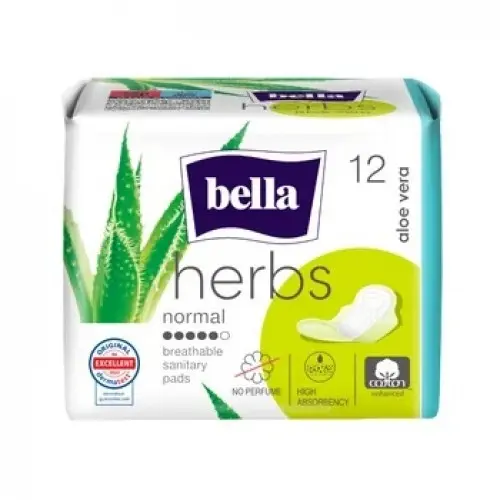 Bella absorbante Herbs aloe x 12 buc. Zephyr Labs
