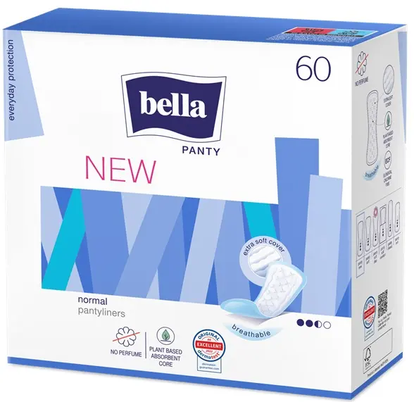 Bella Absorbante zilnice pentru femei Panty, 60 buc.