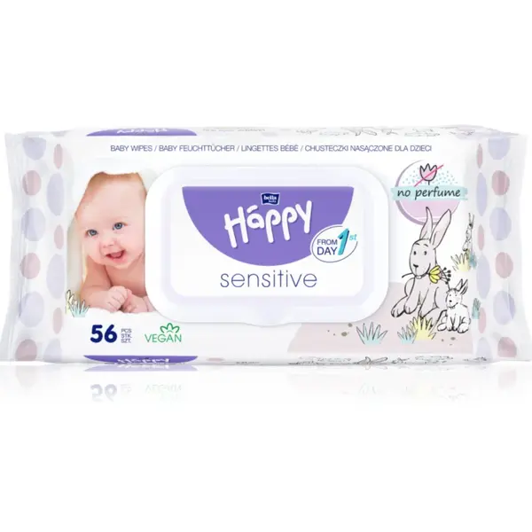 BELLA Baby Happy Sensitive Șervețele umede pentru copii 56 buc