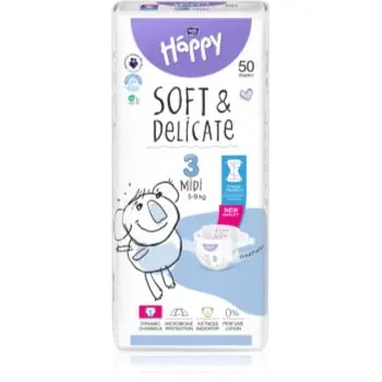 BELLA Baby Happy Soft&Delicate scutece de unică folosință cu canale